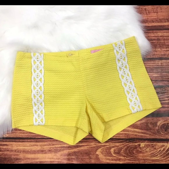 Lilly Pulitzer Liza Shorts NWT Size 8 Sunglow - Picture 3 of 7